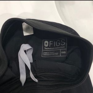 Figs xxs black scrub pants